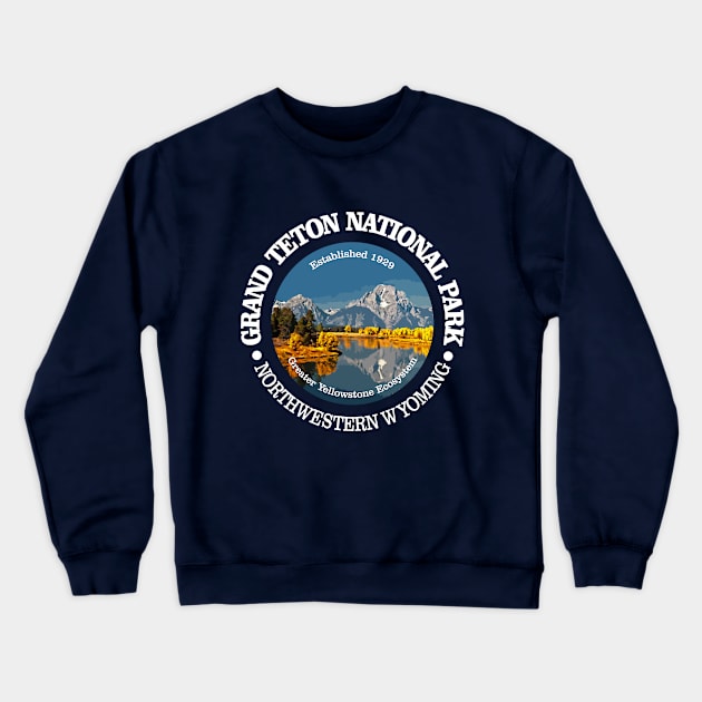 Grand Teton NP (rd) Crewneck Sweatshirt by grayrider